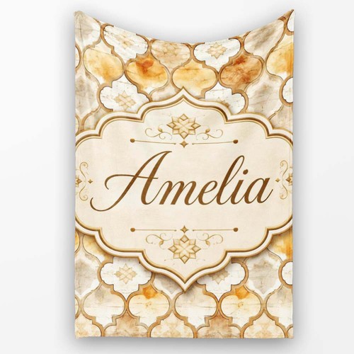 Soft fleece blanket warm beige - blanket,