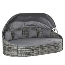 4 Pieces Outdoor Garden Daybed