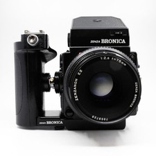 Bronica ETRSi 6x4.5 Medium Format Camera, 75mm f/2.8 E II Lens, AE-II Prism