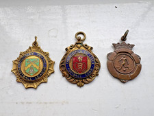 3 Brass football medals