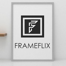 FrameFlix Light Grey Photo Picture Poster Frames Large Square Small A1 A2 A3 A4