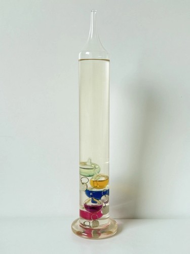 Glass galileo thermometer - galileo,