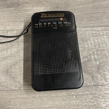 ZesGood Portable AM/FM Radio with Headphone Jack and Extendable Aerial