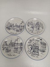 Coalport Wallace Arnold Christmas Plates Set 1986-1989 Bundle of 4