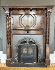 1920's Fire Surround and Cast iron insert absolutely stunning rare and original