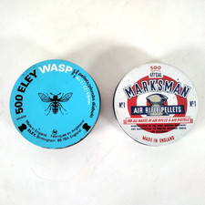 X2 Air Gun Pellet Tins Eley Wasp Marksman Empty