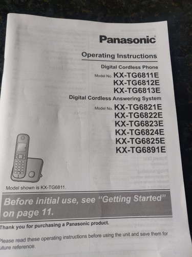 Panasonic digital cordless - panasonic,