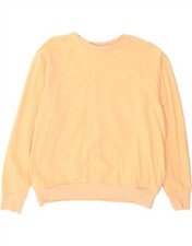 FILA Womens Sweatshirt Jumper UK 18 XL Yellow Cotton TD05