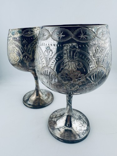 Pair vintage epns silver - pair,