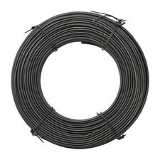 Black Soft Plastic Coated Wire Reinforcing Tying 52/100m/Roll 2.5mm Binding Wire