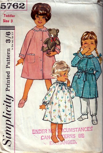 Sewing pattern 60s child - sewing,