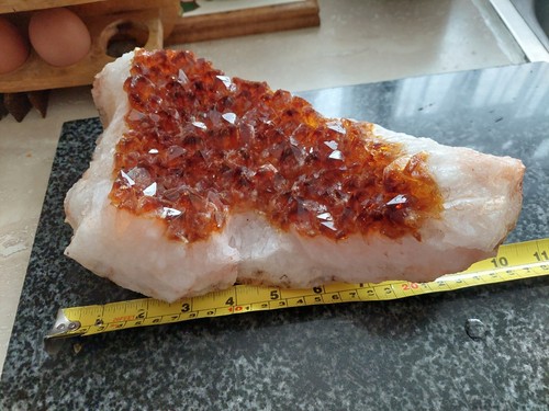 One large citrine cluster - ,