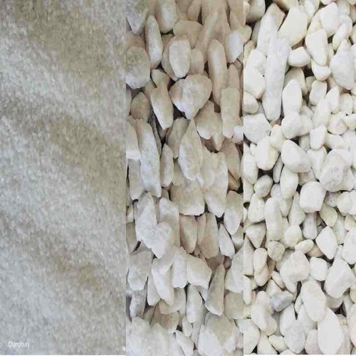 White decorative stones - white,