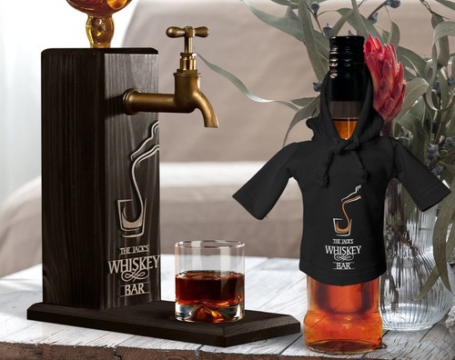 Wood whiskey dispenser - whiskey, dispenser,custom