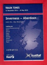 Pocket Timetable - ScotRail -
