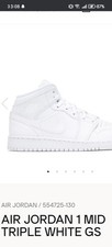 Air Jordan 1 Mid (gs) Triple