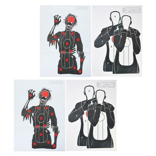 4pcs durable paper targets - 4pcs,