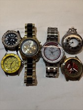 Job of 6x Watches for Men Vintage Not Working Spares Or Repairs