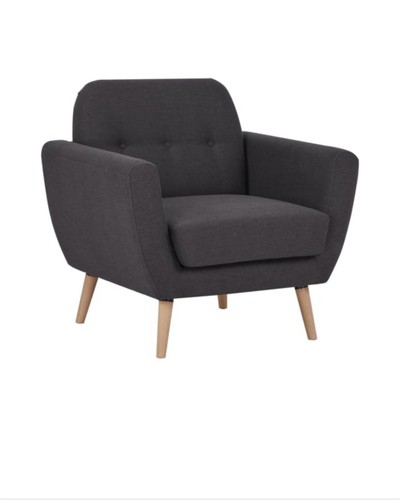 Homebase charcoal grey armchar - homebase,