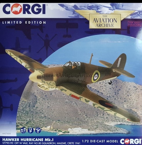 Corgi aviation hawker - corgi,