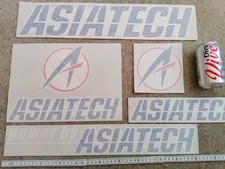 5 x genuine Orange Arrows F1 A22 "ASIATECH" race graphic decals Jos Verstappen