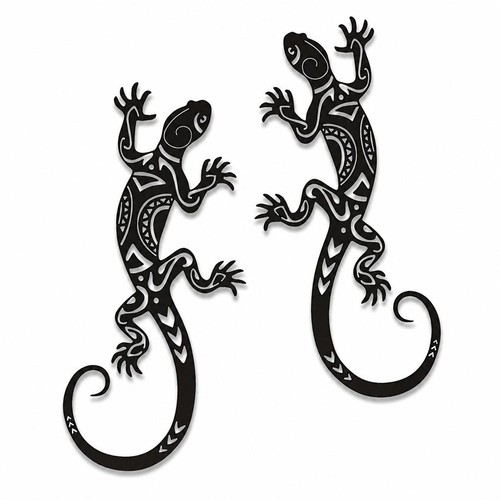 Iron gecko lizard wall - gecko,