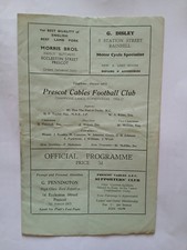 PRESCOT CABLES v ROSSENDALE UNITED Lancashire combination 1 Feb 1958