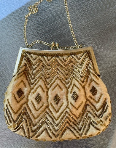 Vintage walborg gold - gold, beaded