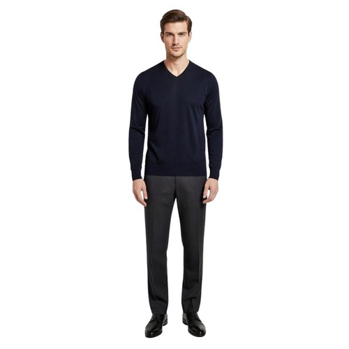 Mens jumper neck smart - jumper,