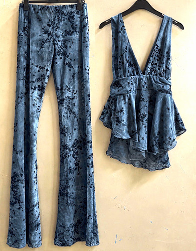 Women blue black - blue/black, floral