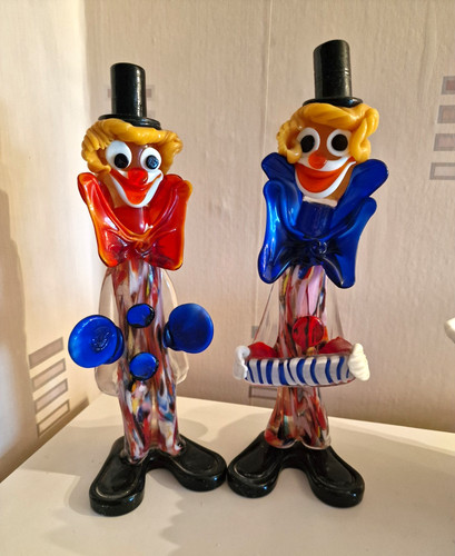 Pair vintage murano glass - of,
