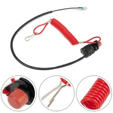 Outboard Boat kill switch Engine Motor Cord With safety tether Racing safety