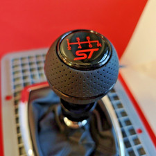 BLACK LEATHER 6SP SHIFT GEAR KNOB for FOCUS MK1 MK2 FIESTA ST 2.5 TURBO ST225 DA