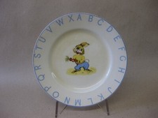 Vintage Lord Nelson Ware Elijah Cotton Ltd Alphabet Plate ~ 6" ~ Bunny Rabbit