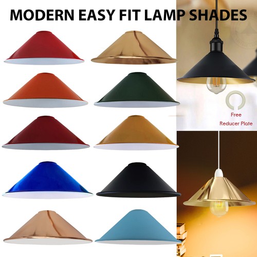 Vintage metal shade - metal, ceiling