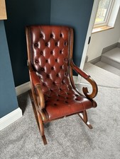 Oxblood chesterfield rocking - oxblood,