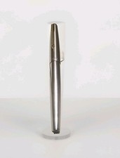 1960/70 Parker 65 Vintage Fountain Pen 14ct Gold Nib Tested & Working Steel Case