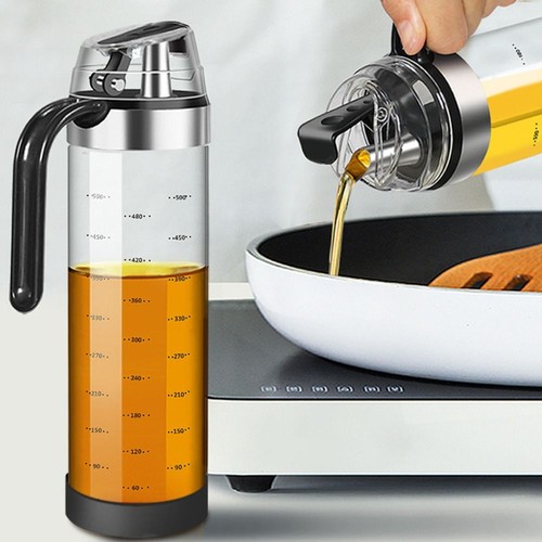 Clear glass olive oil pourer - glass,