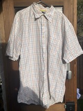 Tommy Hilfiger Men's Short Sleeve Check Shirt Size L