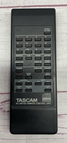 Tascam rw750 remote for cd - rc-rw750,