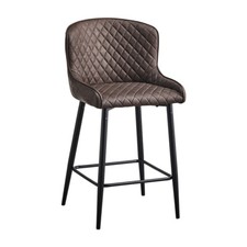 2pcs Bar Stools Velvet/Faux