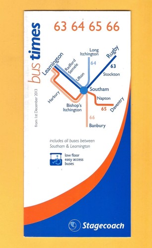 Timetable leaflet stagecoach - timetable,