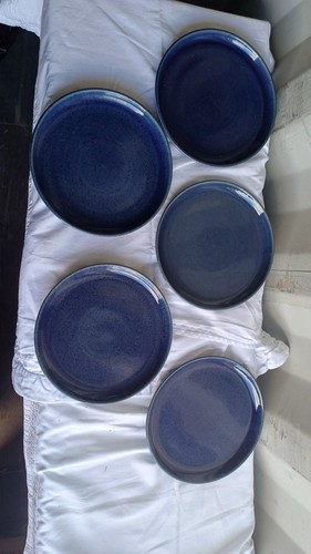 Denby blue stoneware salad - 5,