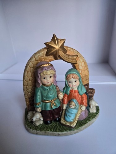 Nativity scene holy family - nativity,