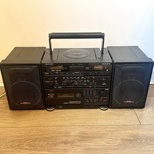 Sharp WF-CD77 Portable Stereo Component System w./ CD, Tape & Radio - Boombox