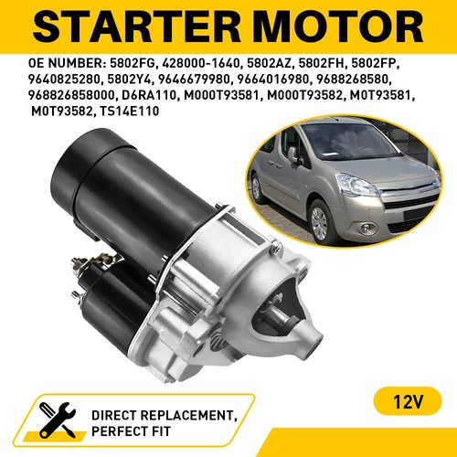 Starter motor fits - fits, citroen