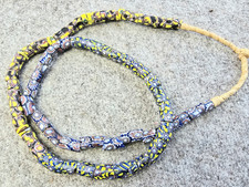 African Trade Beads, Ethnic Venetian glass bead necklace
