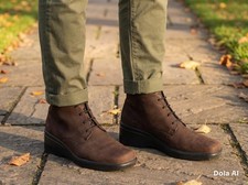 ECCO Elevated Left  Wedge Heel