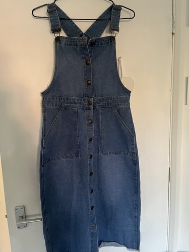 Denim ladies pinafore - denim,