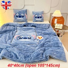 Stitch 2 in 1 Blanket Pillow Soft Throw Winter Blanket Lilo and Stitch Blankets~